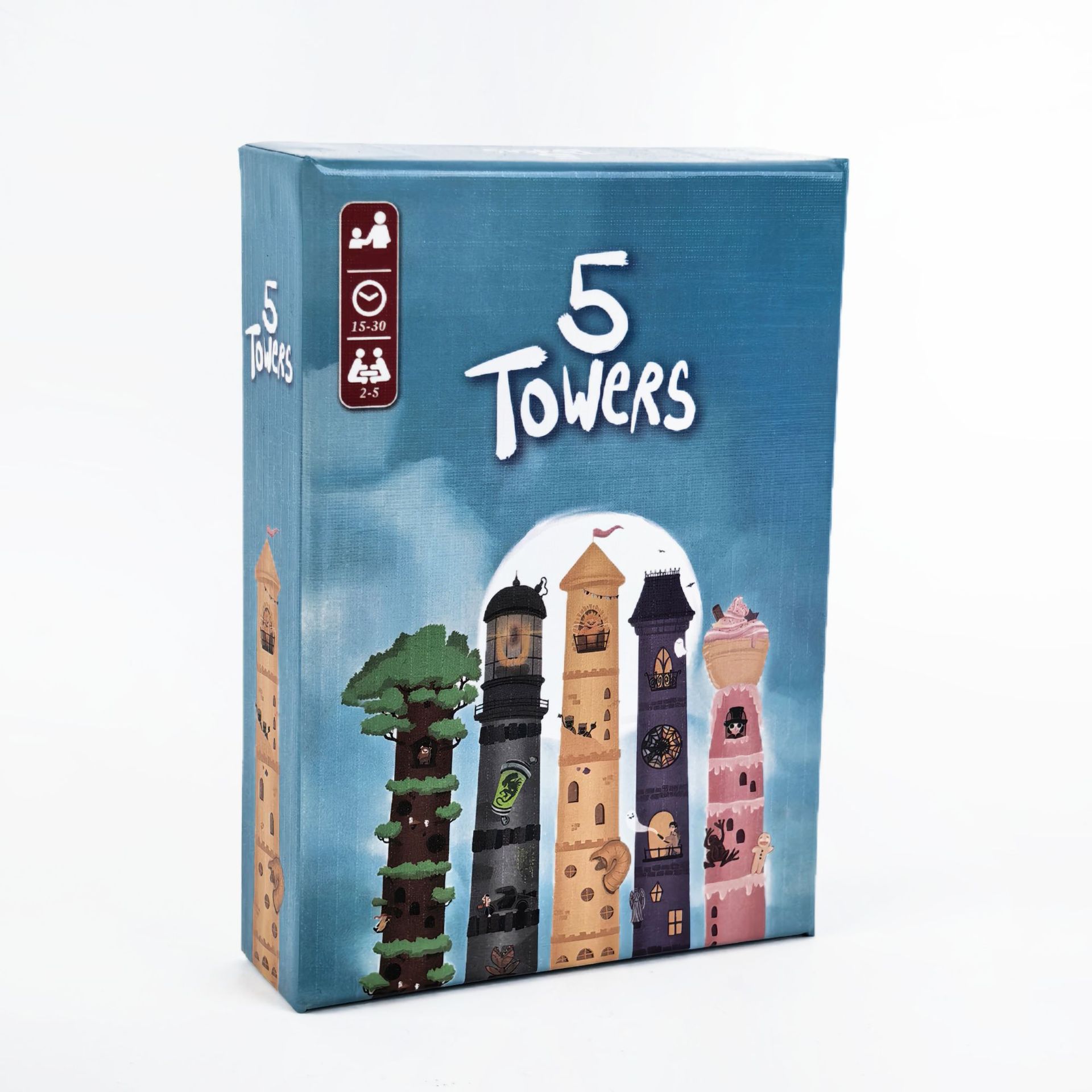 Board Game Dune - 5 Towers Strategy Stacking Tower Puzzle