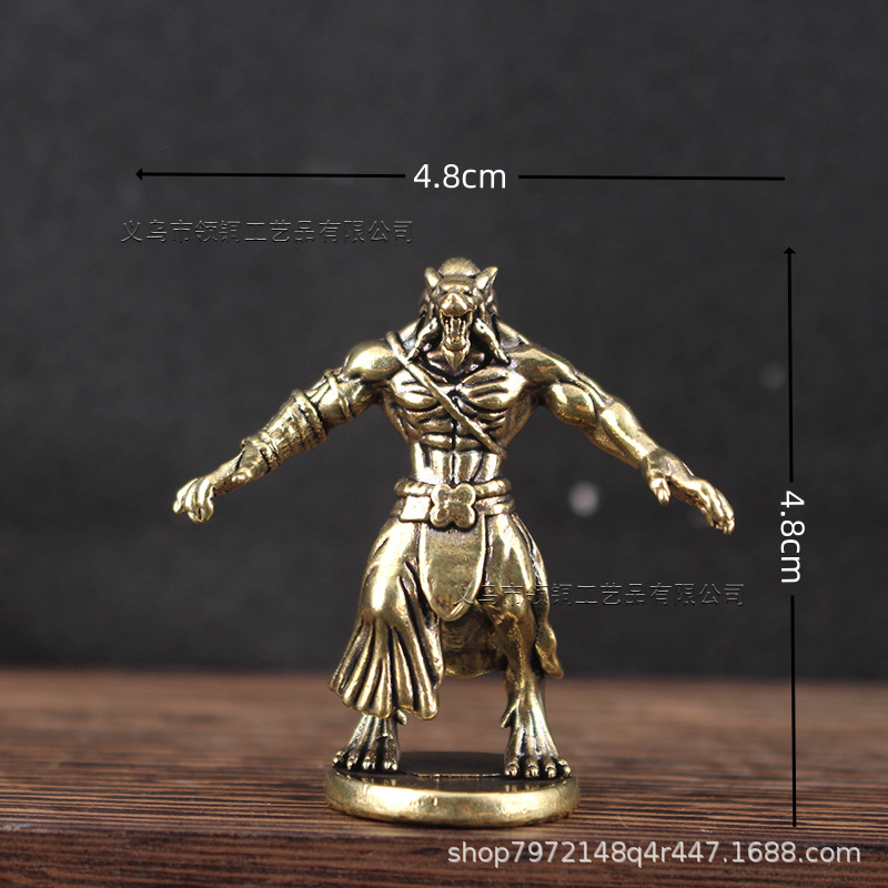 Brass Werewolf Miniature Ornam - đánh giá và giá Board Game Werewolf
